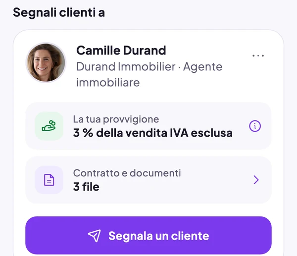 Home del procacciatore: la sua provvigione del 3 % e il contratto con 3 documenti
